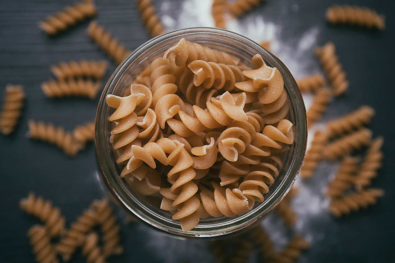 best protein pasta in a glass container